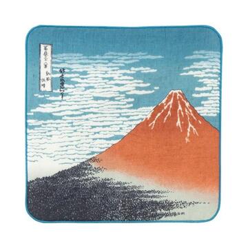 Musubi 25 The Red Fuji Hokusai Handkerchief