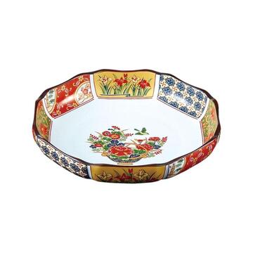 Jinsyo Arita Porcelain Koimari Serving Plate 24cm