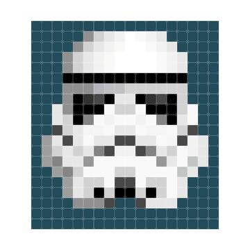 IXXI Start Wars Stormtrooper Pixel Wall Art 180x200cm