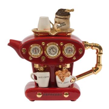 Ceramic Inspirations Red Double Espresso Teapot 950ml