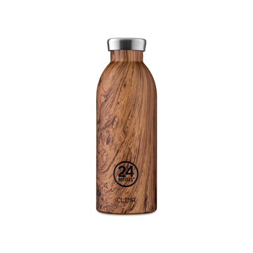 24Bottles Clima Insulated Stainless Steel Drink Bottle 500ml - Sequoia Wood
