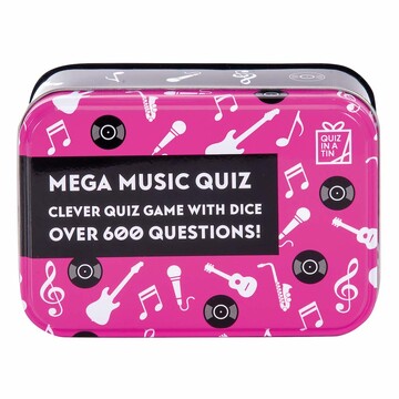 Gifts for Grown Ups Mega Music Quiz Game in a Tin