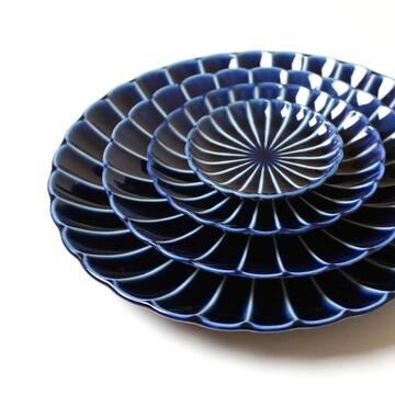 Kaneko Pottery Giyaman Midnight Blue Round Plate
