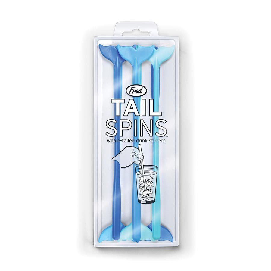Fred Tailspins Whale Tail Drink Stirrers (Set of 6)