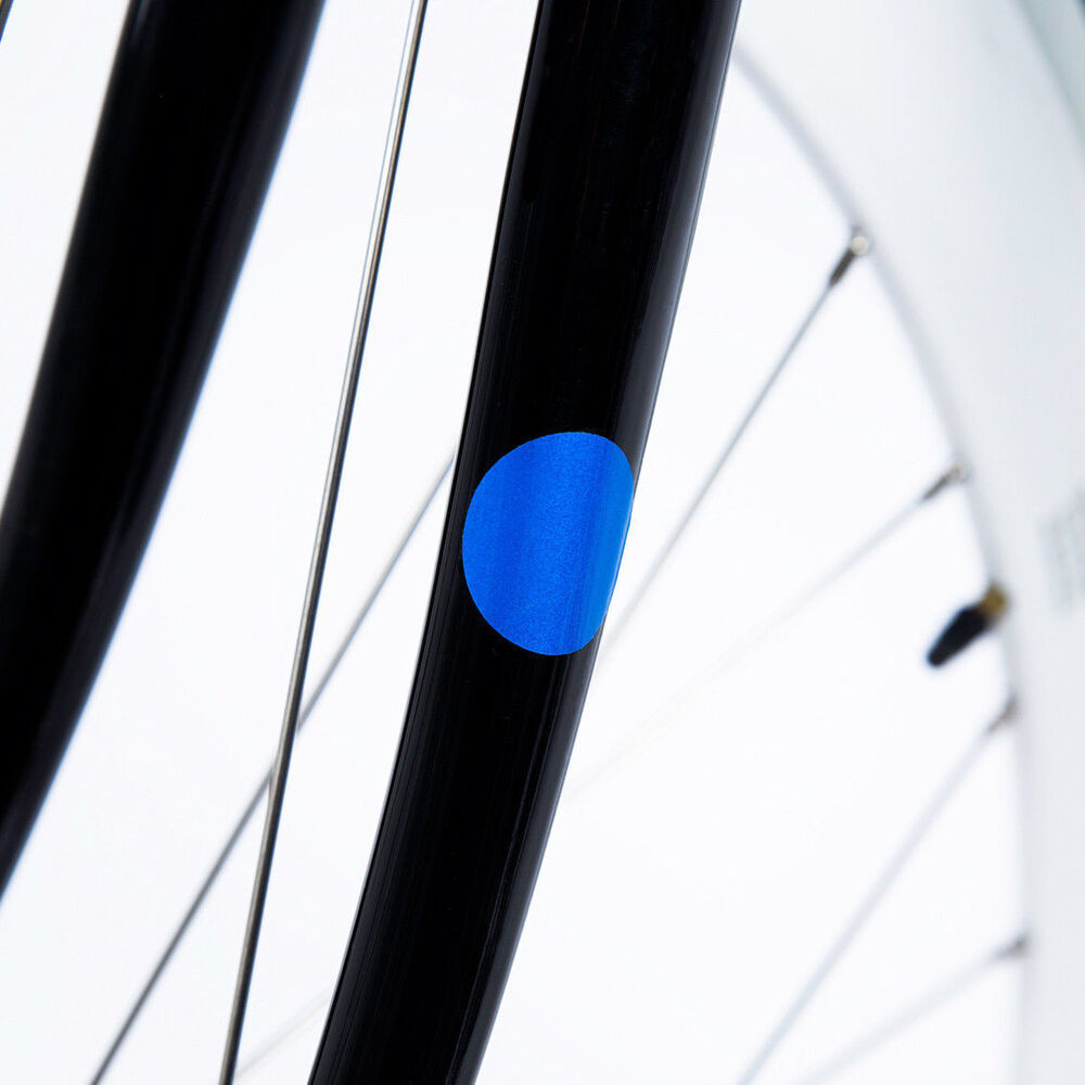 Bookman Blue Sticky Bicycle Frame Reflectors
