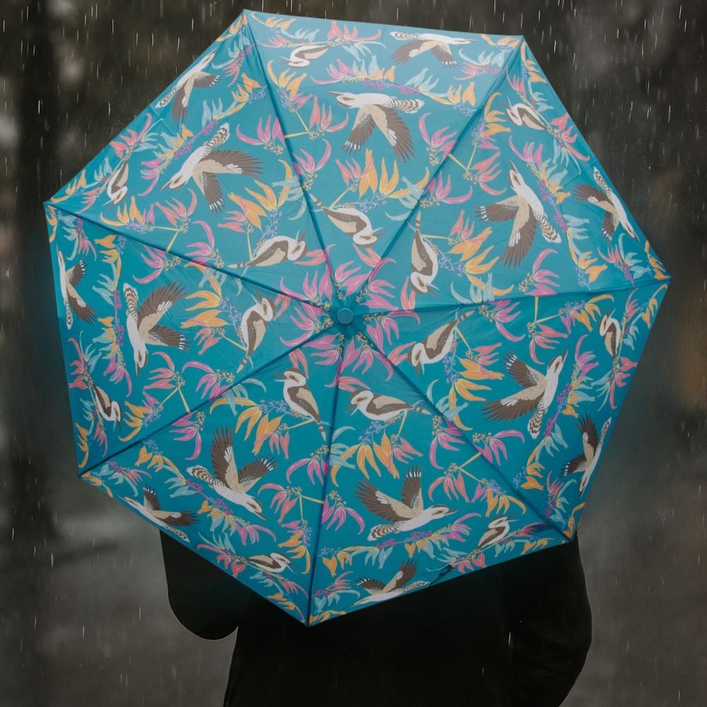 The Australian Collection Compact Foldable Umbrella - Birds (Assorted)