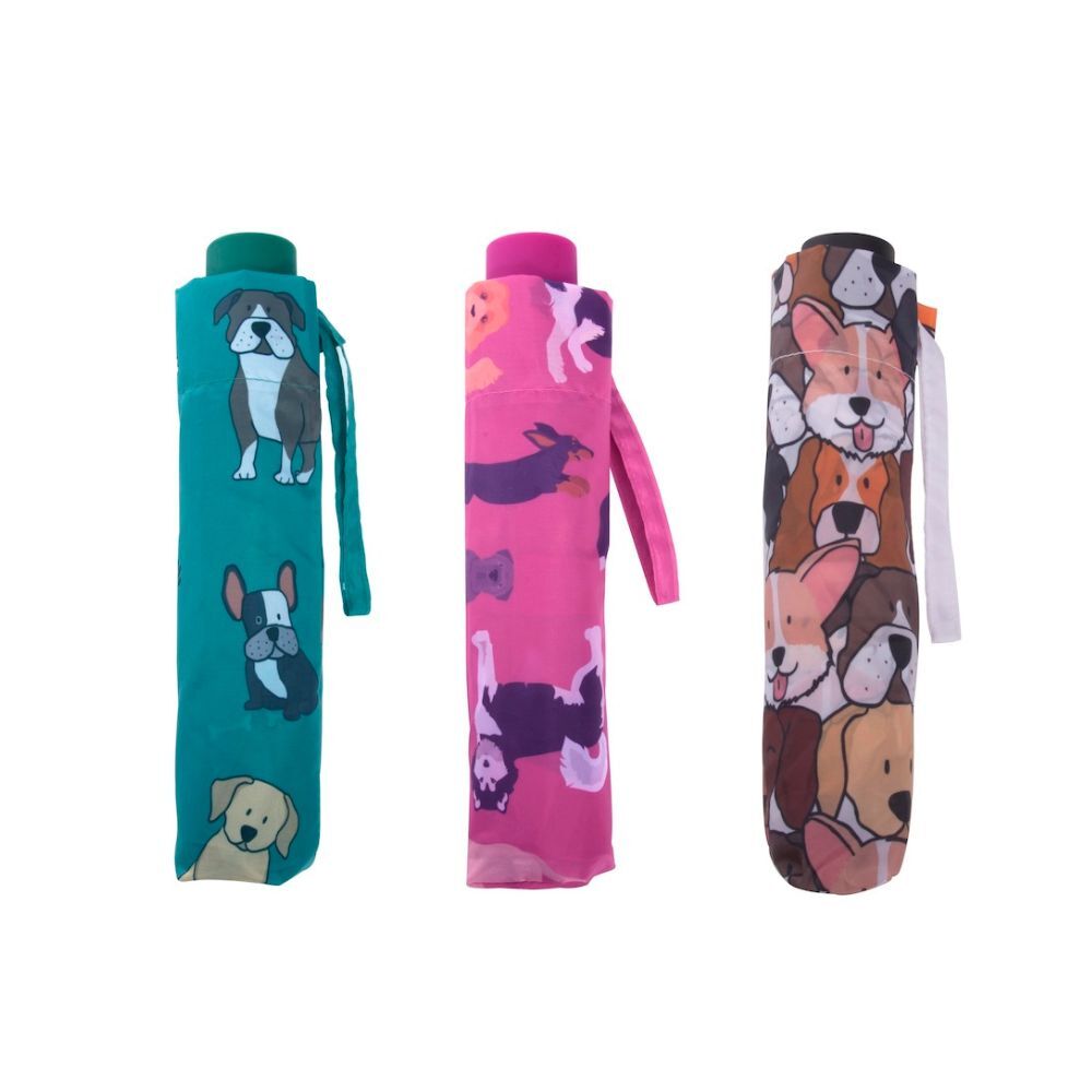 The Dog Collective Compact Foldable Umbrella (Assorted)