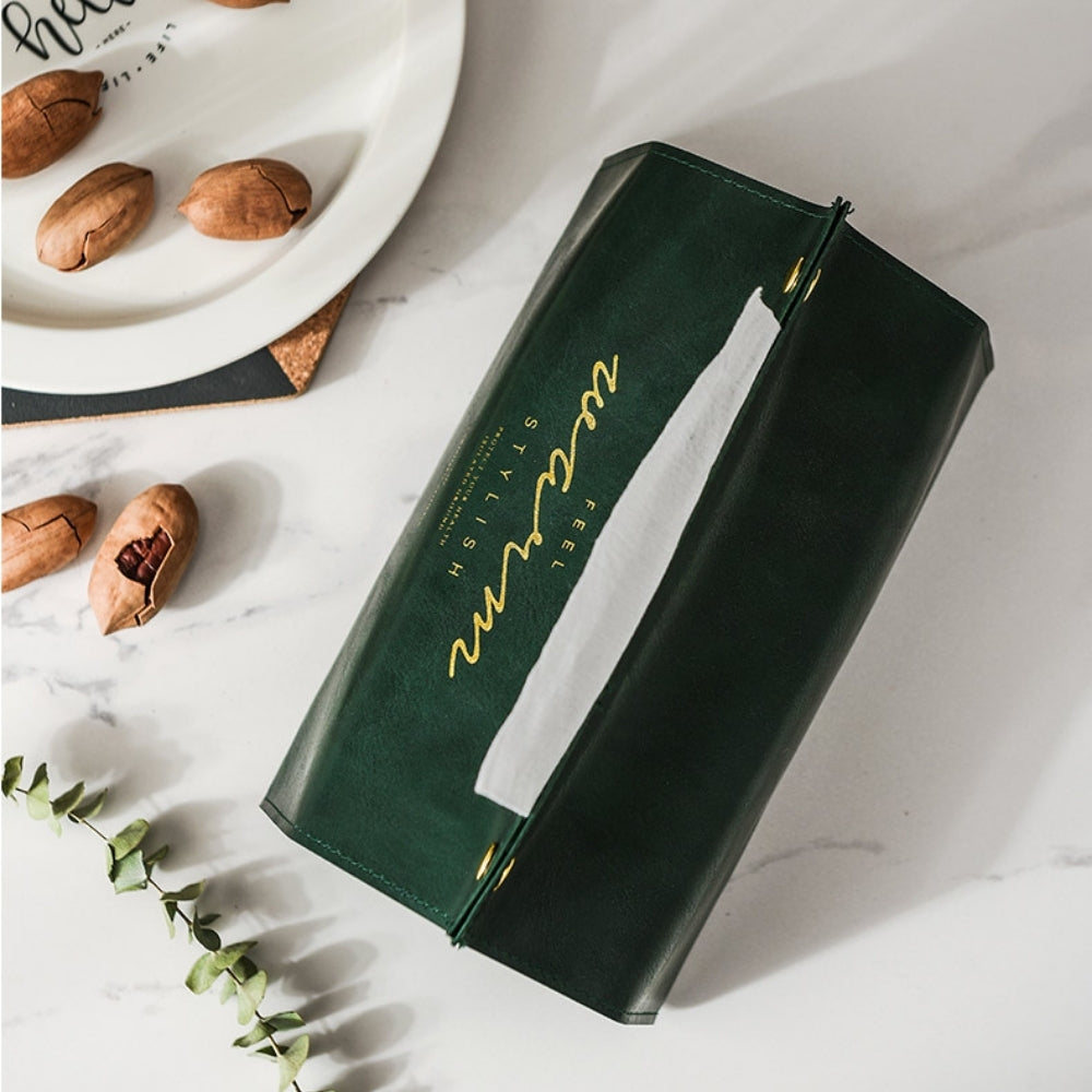 Nordic-Inspired PU Leather Soft Tissue/Napkin Holder