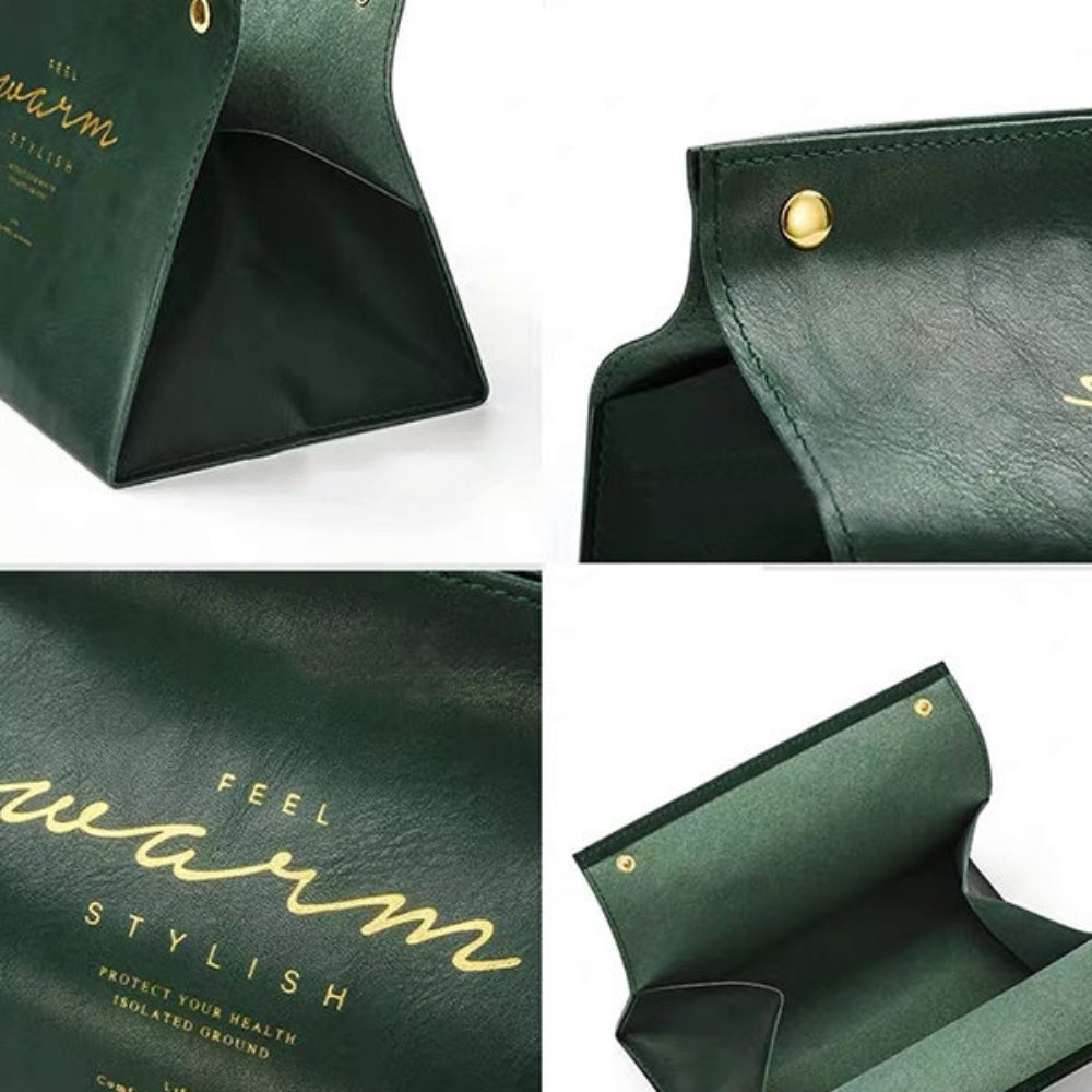 Nordic-Inspired PU Leather Soft Tissue/Napkin Holder