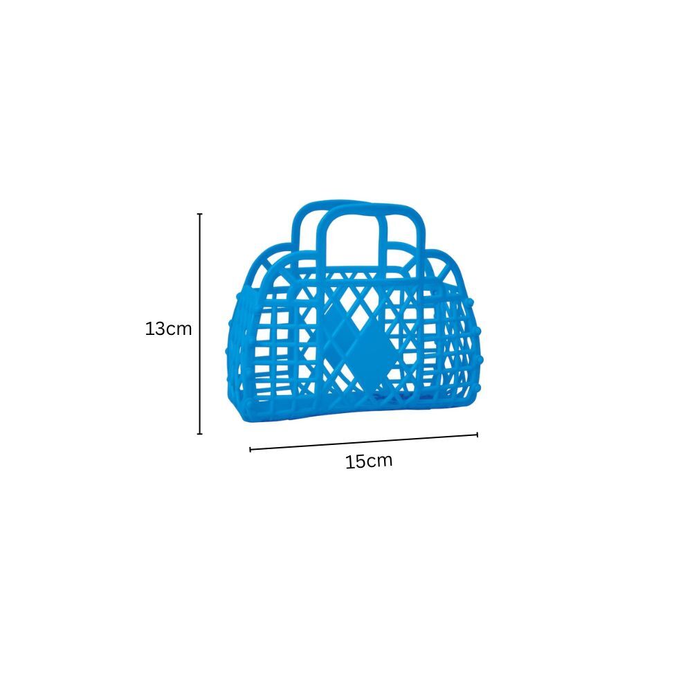 Sun Jellies Retro Mini Basket Royal Blue