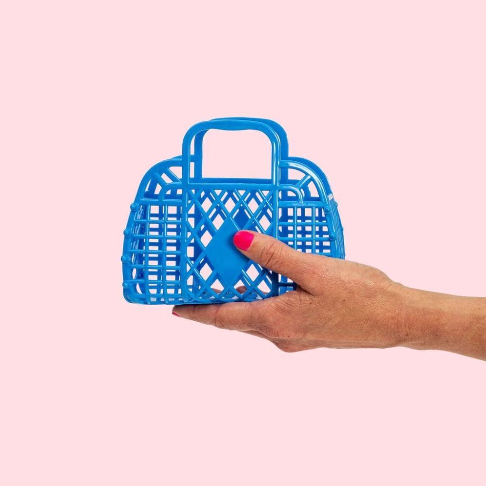 Sun Jellies Retro Mini Basket Royal Blue