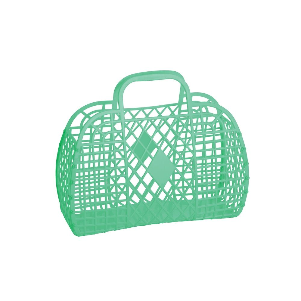 Sun Jellies Retro Small Basket Green