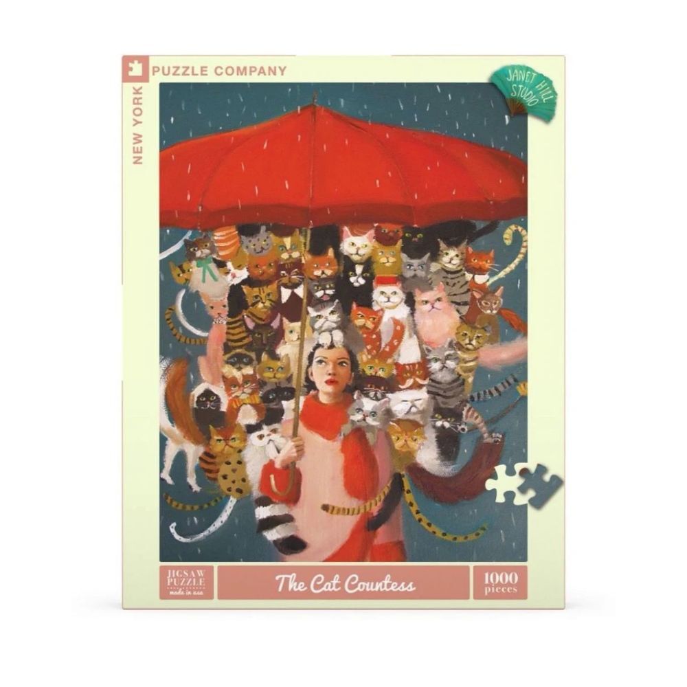 New York Puzzle Company 1000 Pc Puzzle - The Cat Countess