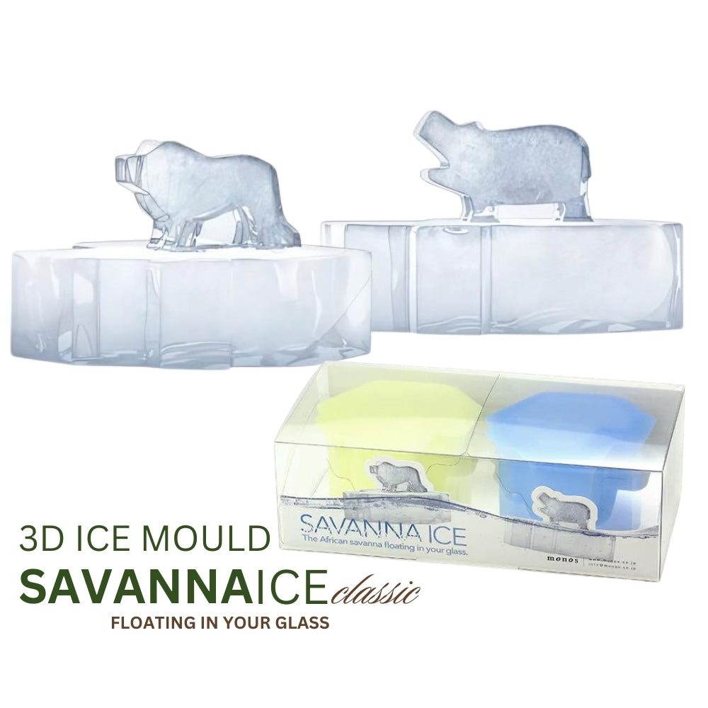 Savanna Lion and Hippo Shape Silicone Ice Mold (Set of 2)
