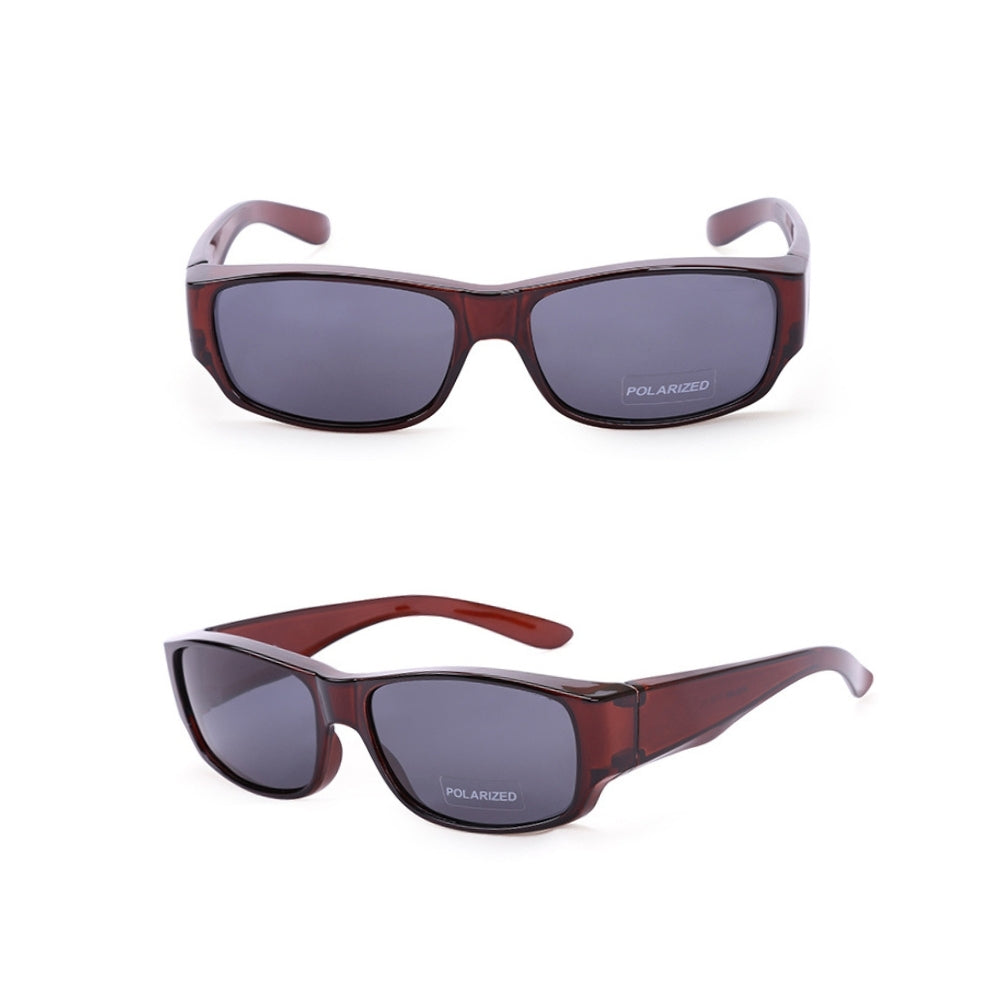 Polarised UV400 Fit Over Sunglasses - Sand Red
