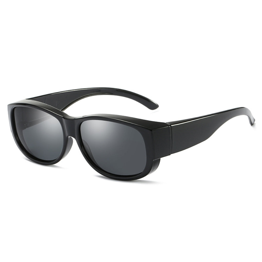 Polarised UV400 Fit Over Sunglasses - Matte Black