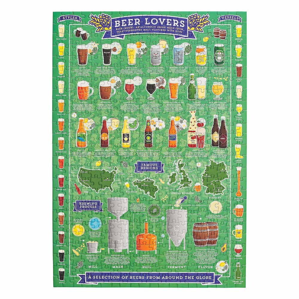 Ridley's Beer Lover's 500 Piece Jigsaw Puzzle