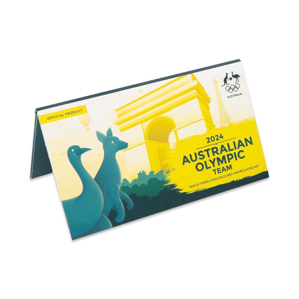 2024 Australian Olympic Team $2 Coloured Uncirculated Three-Coin Set