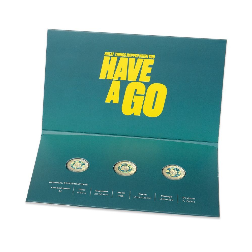 2024 Australian Olympic Team $2 Coloured Uncirculated Three-Coin Set