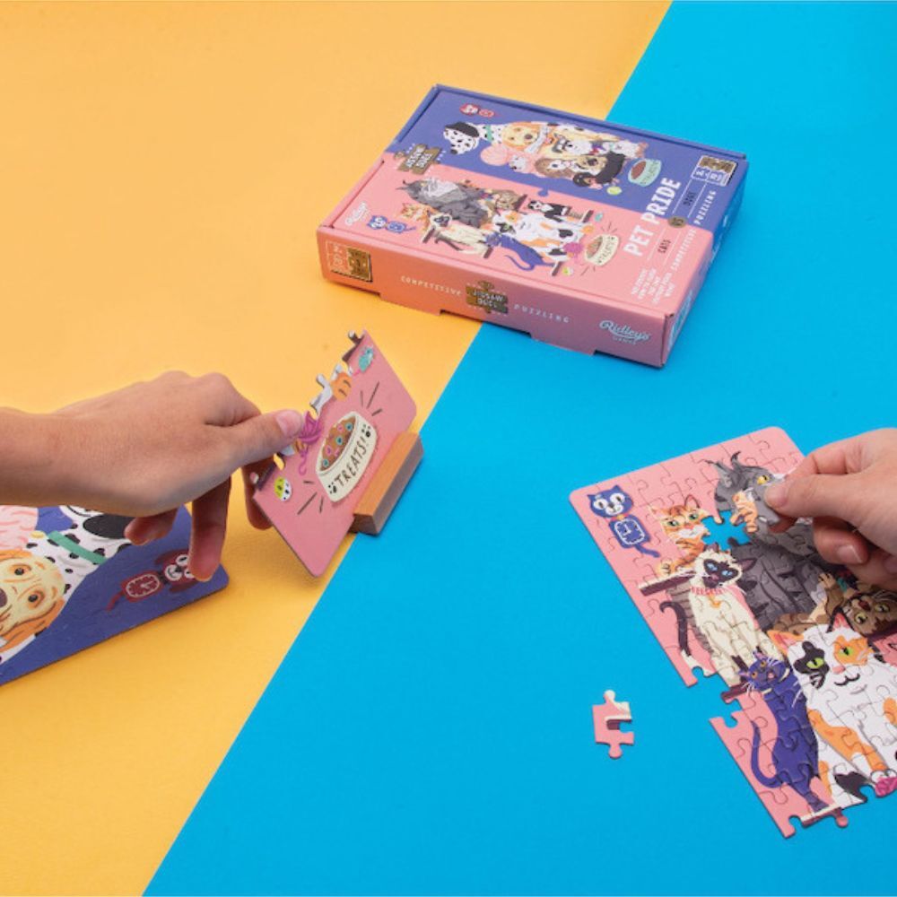 Ridley's Jigsaw Duel Pet Pride Cats vs Dogs Puzzle
