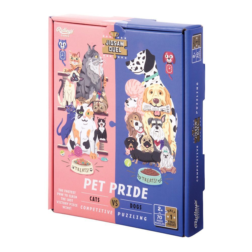 Ridley's Jigsaw Duel Pet Pride Cats vs Dogs Puzzle
