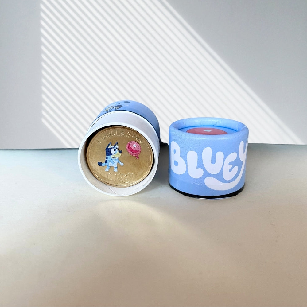 2024 Bluey Dollarbucks 10 Coin Tube with COLOURED Coin