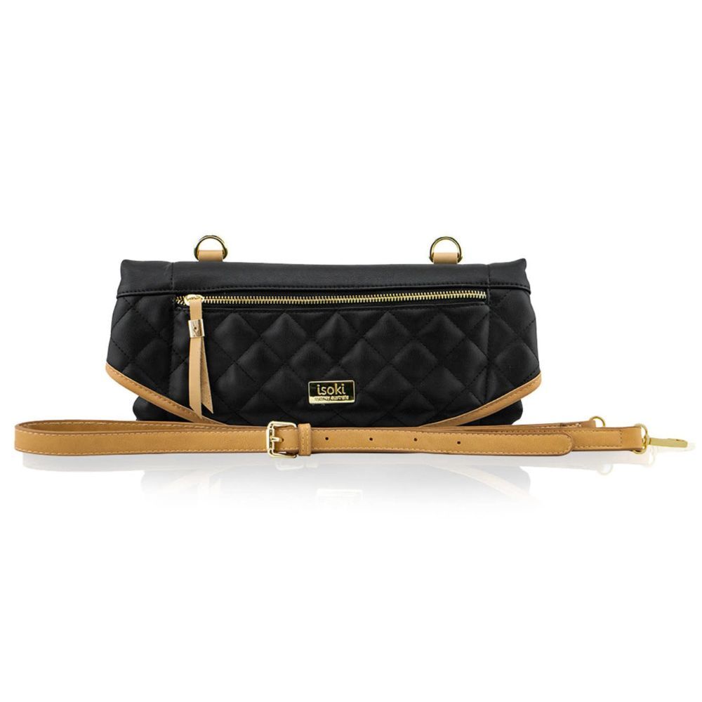 ISOKI Adeladie Change Mat Purse Black/Tan Two Tone