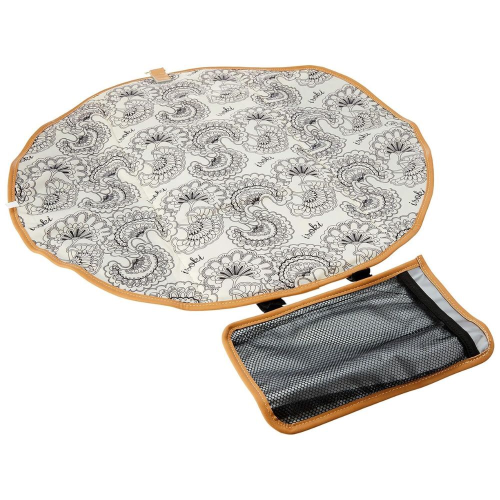 ISOKI Adeladie Change Mat Purse Black/Tan Two Tone