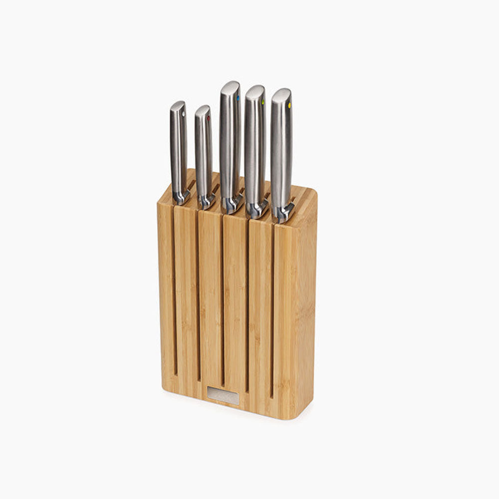 Joseph Joseph Steel Knives Set with Bamboo Block