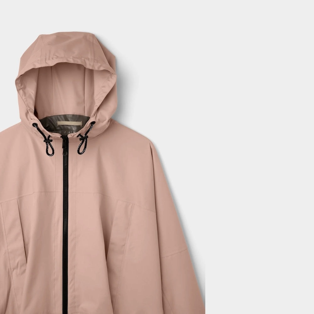 Tilley Unisex Packable Hooded Poncho - S/M - Light Pink
