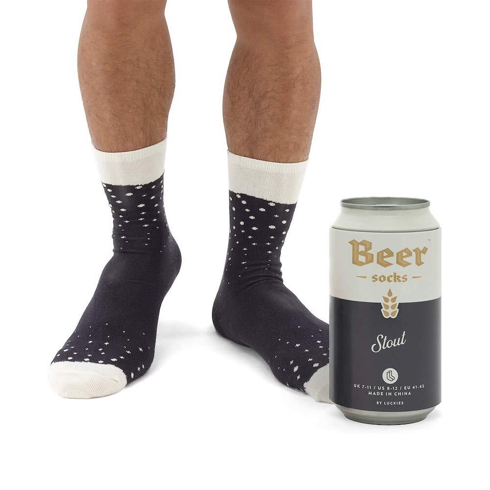 Luckies Beer Socks Stout Blue