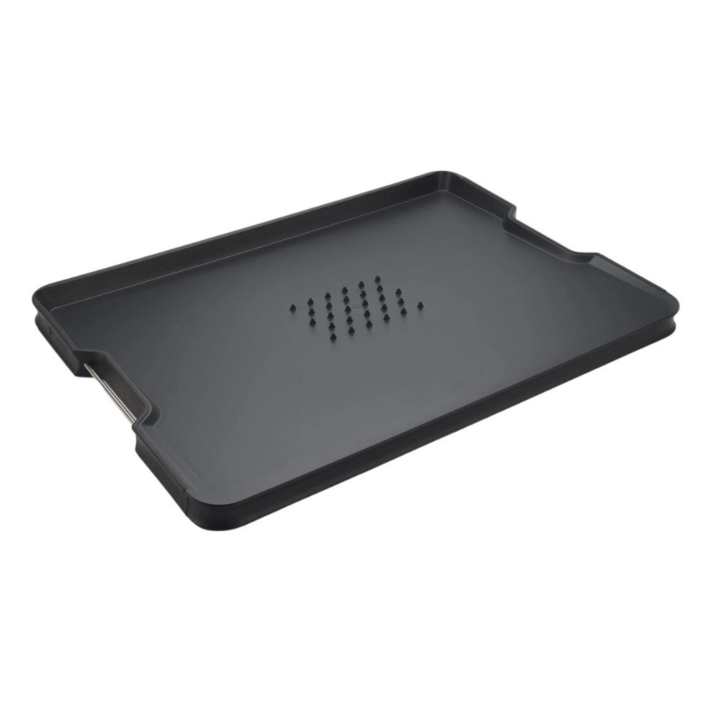 Joseph Joseph Cut & Carve Plus Large Chopping Board - Black