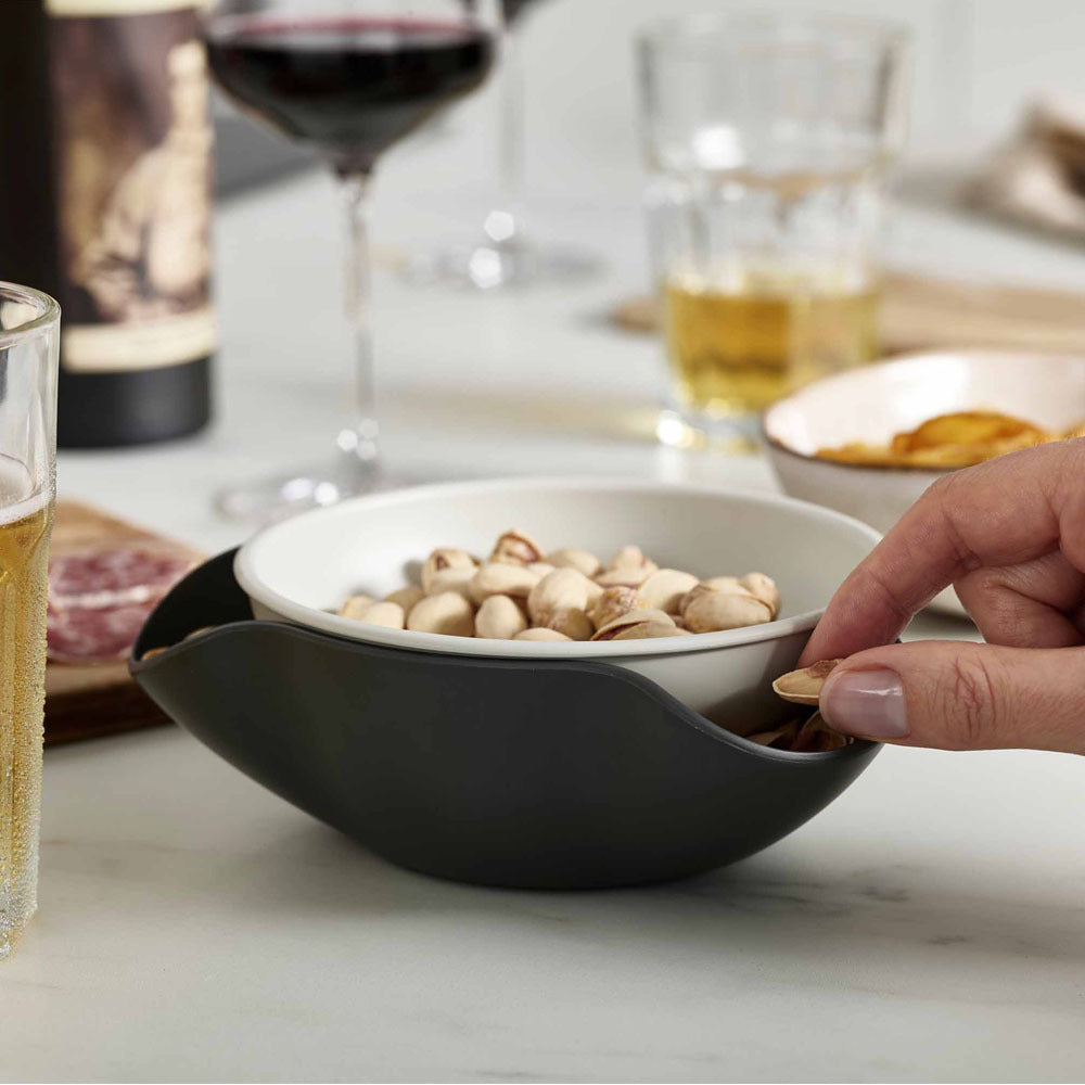 Joseph Joseph Double-Dish Grey Serving Bowl