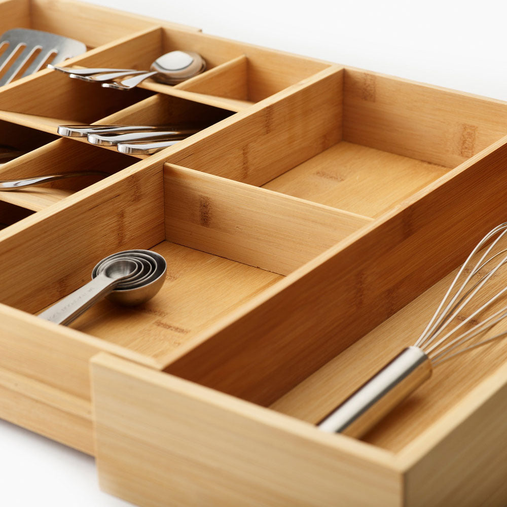 Joseph Joseph DrawerStore Bamboo Expandable Cutlery Organiser