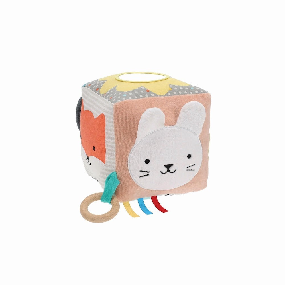 Petit Collage Animal Friends Fabric Activity Block