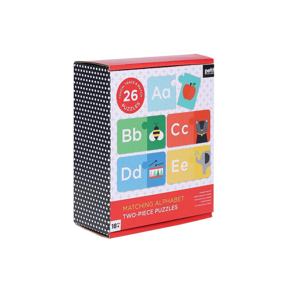 Petit Collage Matching Alphabet Two Piece Puzzles
