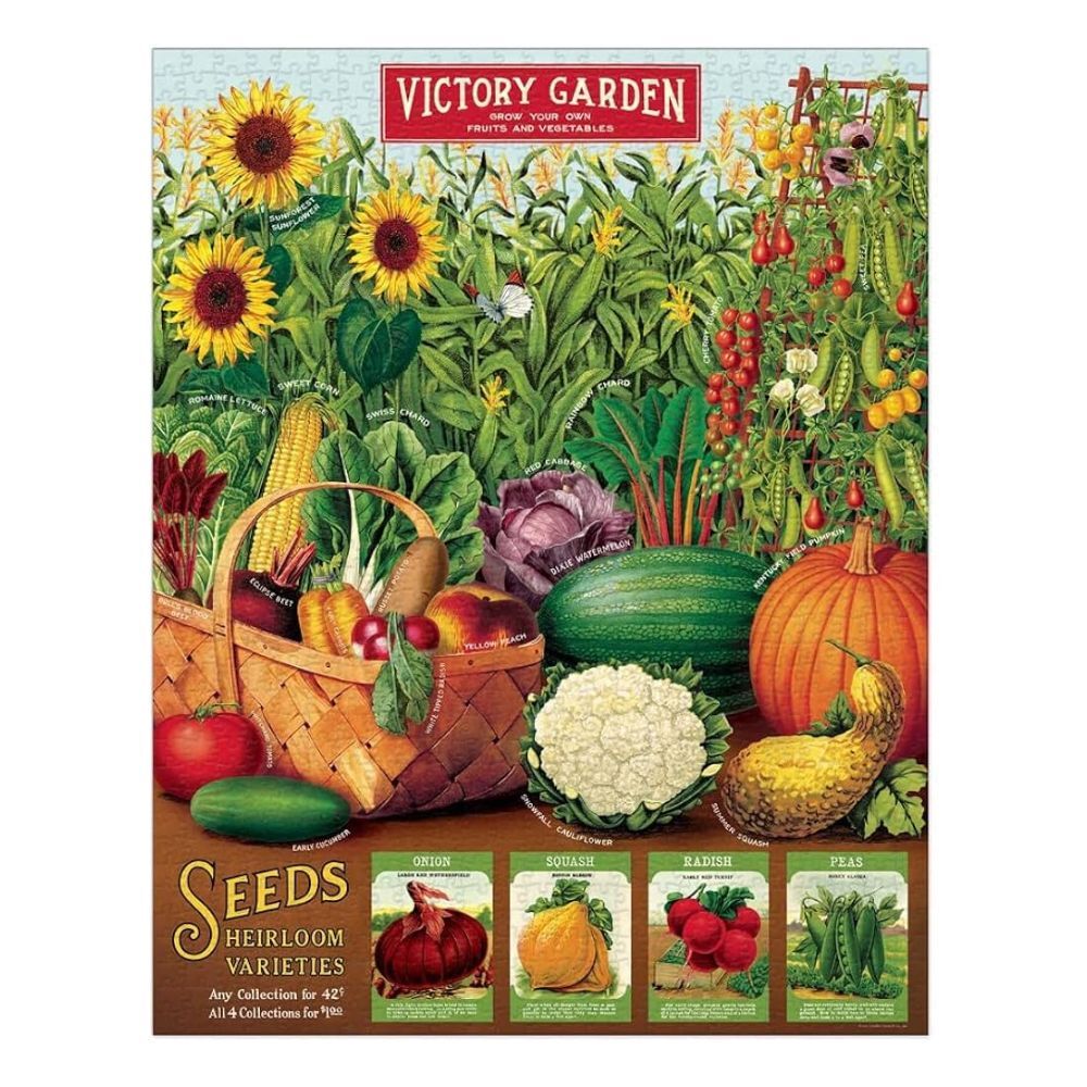 Cavallini Vintage Puzzle Victory Garden 1000 Piece
