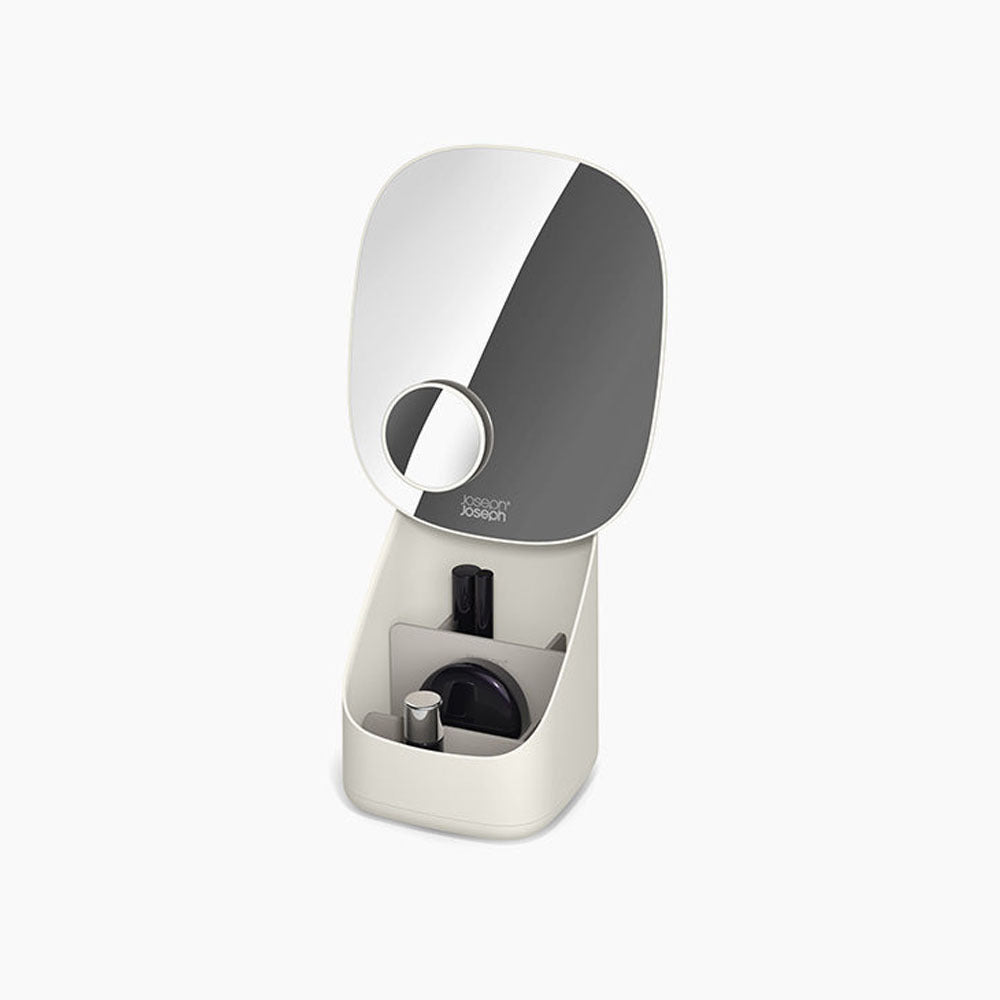 Joseph Joseph Viva Pedestal Mirror with Cosmetic Organiser