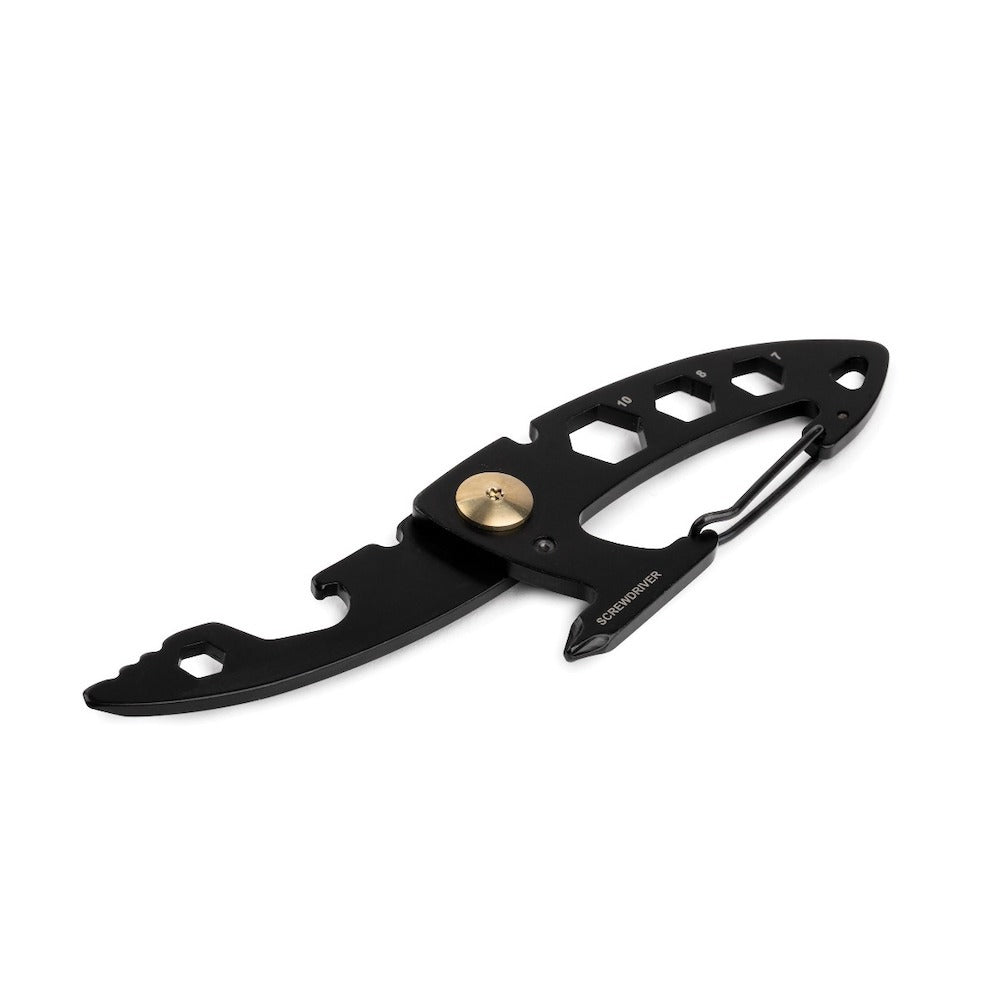 W+W 6 in 1 Multi-Tool Carabiner Black