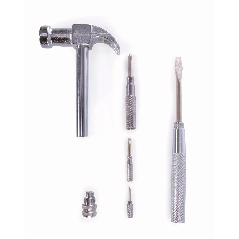 The Executive Collection 6 in 1 Hammer Tool in a Tin Silver