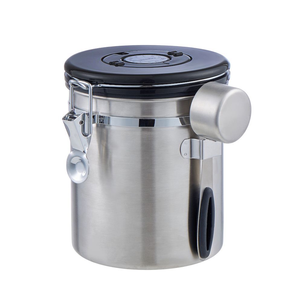 Leaf & Bean Coffee Canister with Spoon