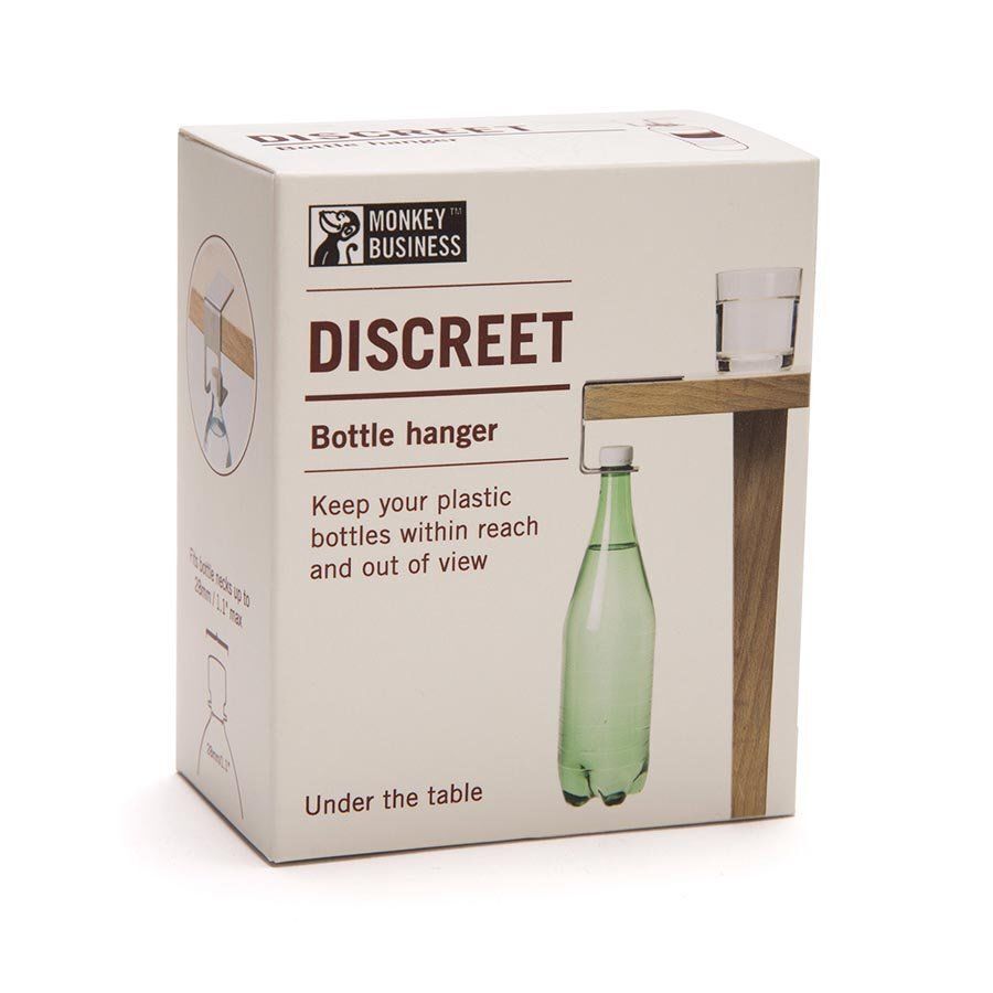 Discreet Stainless Steel Bottle Hanger