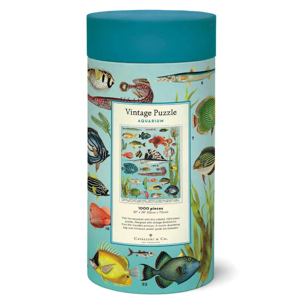 Cavallini Vintage Puzzle Aquarium 1000 Piece