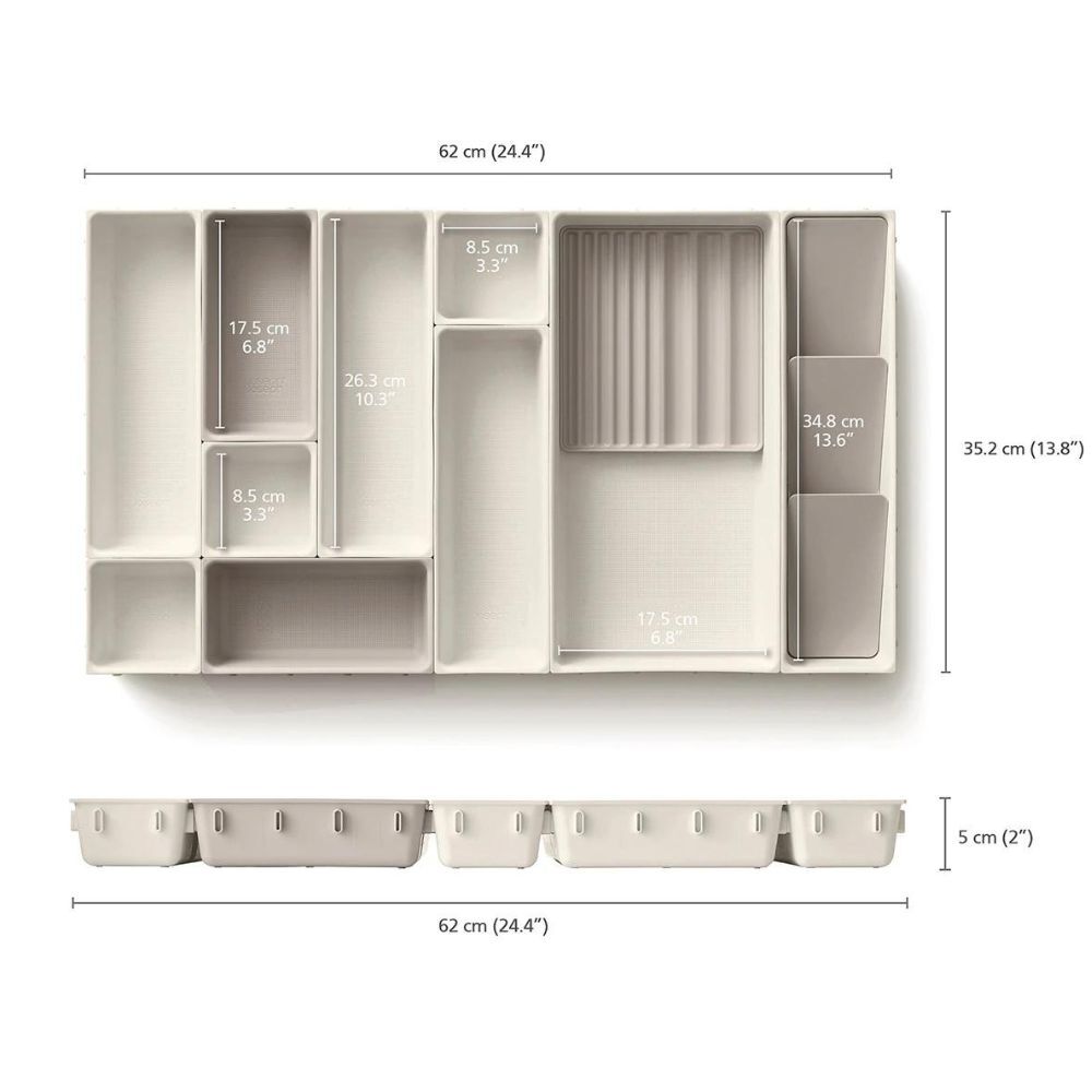 Joseph Joseph Viva 12-piece Makeup Drawer Organiser Set