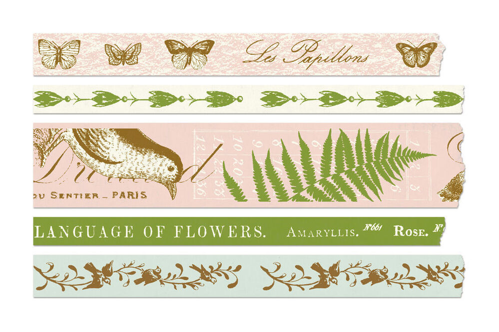 Cavallini Flora & Fauna Decorative Washi Paper Tape
