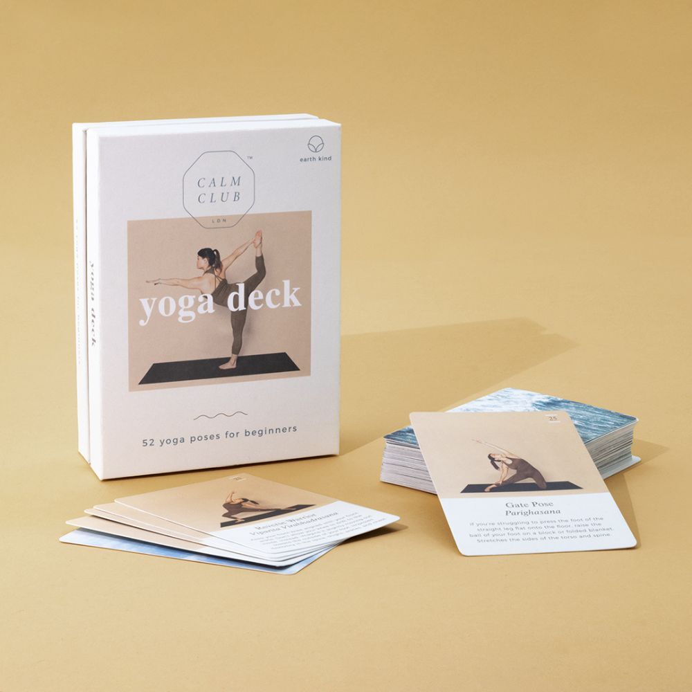 Luckies Calm Club Yoga Deck Cards - 52 Yoga Poses for Beginners