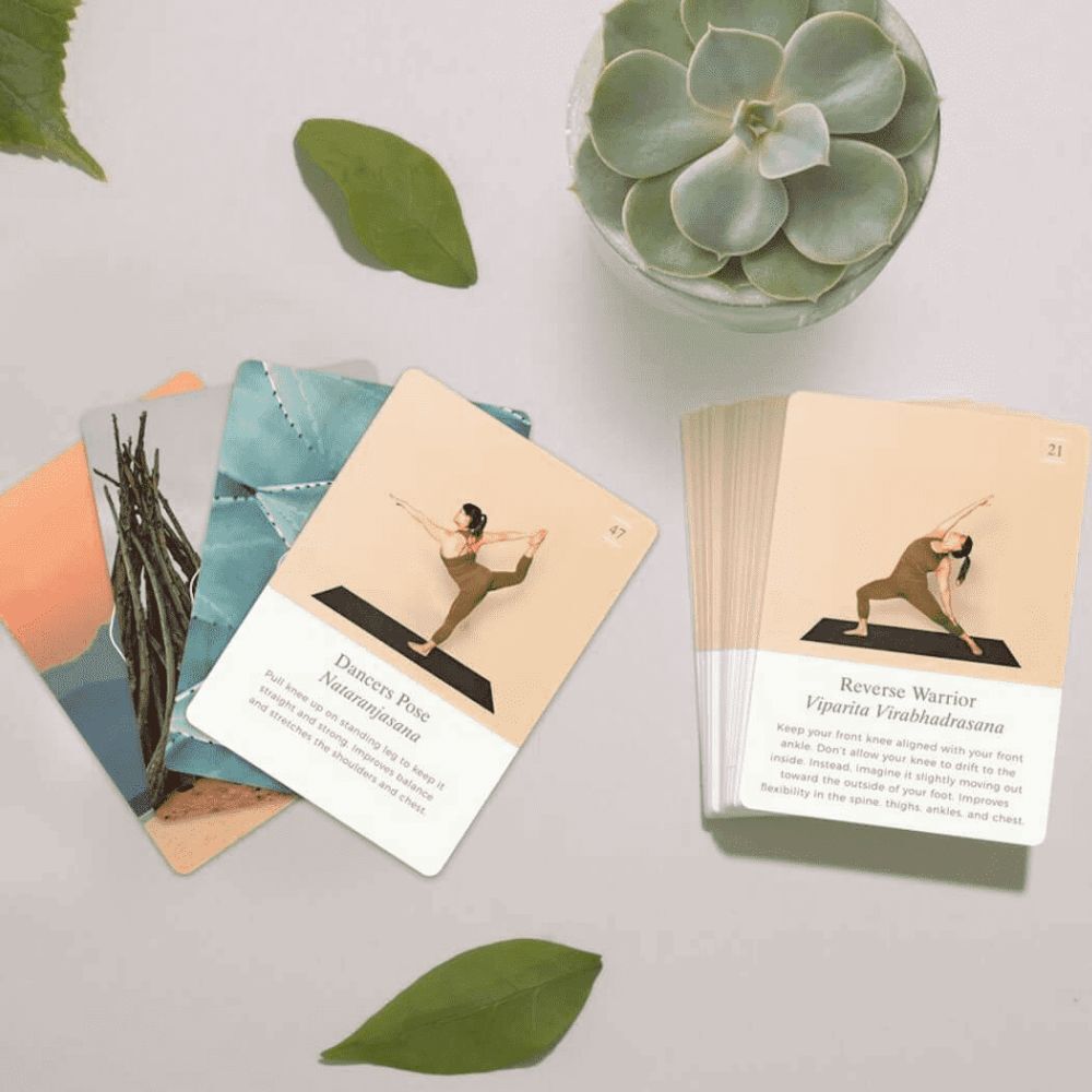 Luckies Calm Club Yoga Deck Cards - 52 Yoga Poses for Beginners