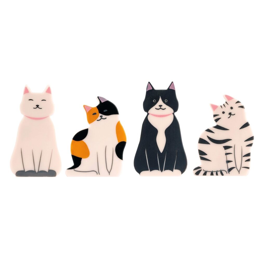 Kikkerland Kitty Bag Clips (Set of 4)