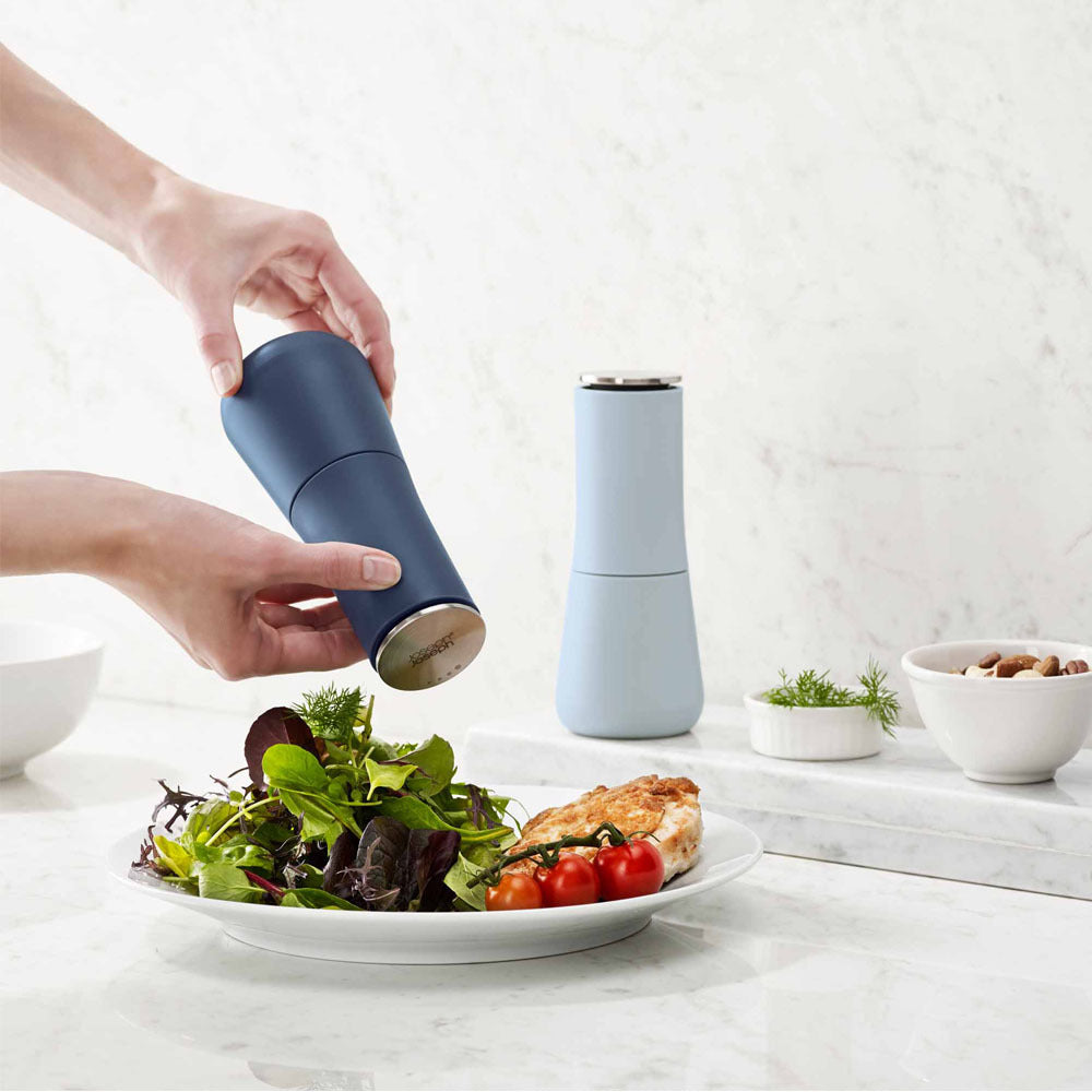 Joseph Joseph Milltop Salt & Pepper Mills - Sky