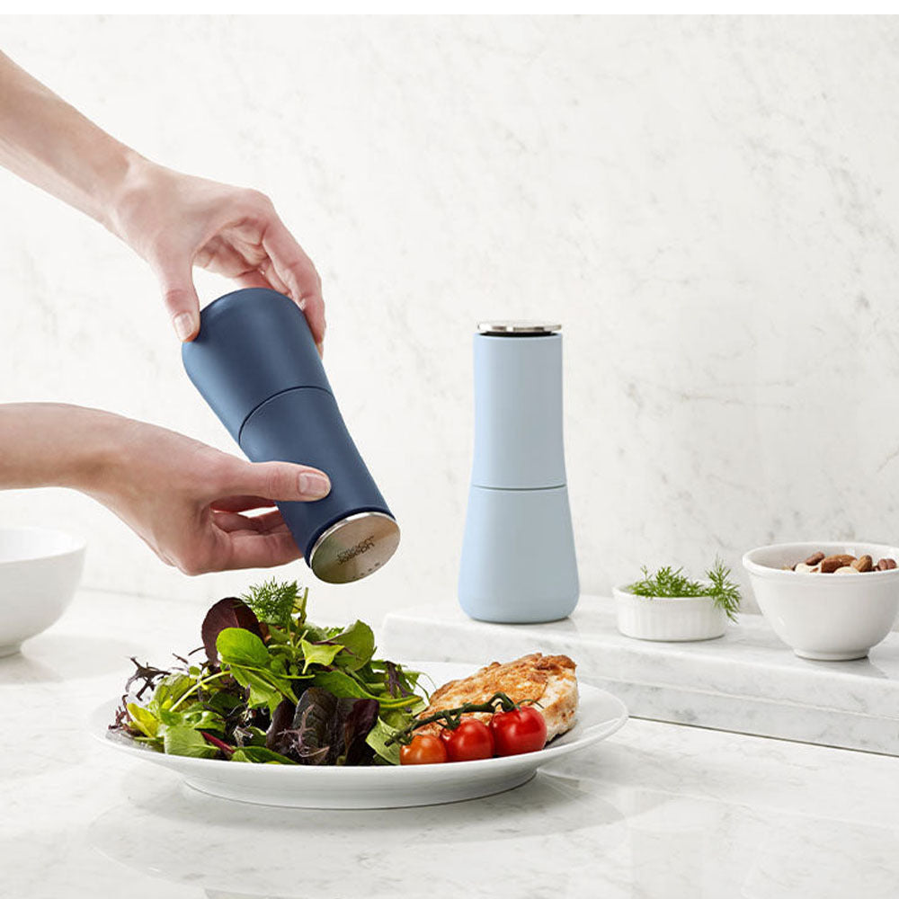 Joseph Joseph Milltop Salt & Pepper Mills - Sky